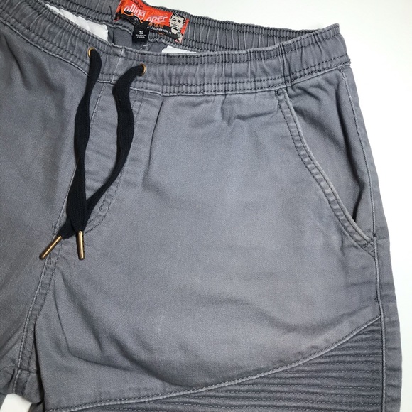 Rolling Paper Men’s Grey Moto Panel Skinny Short - Picture 5 of 13